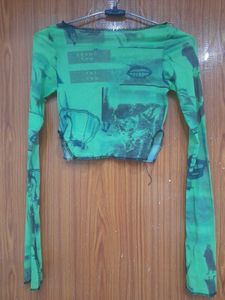 Green tee (Free cami top)