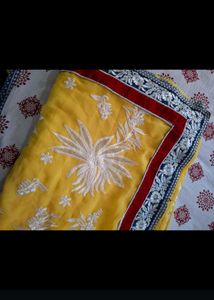 Elegant Embroidered Saree