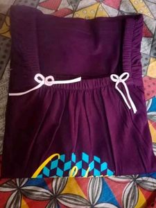 Plum Maxi Nightgown with Graphic Print😍💜