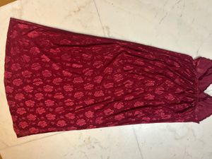 Red Floral Nightgown