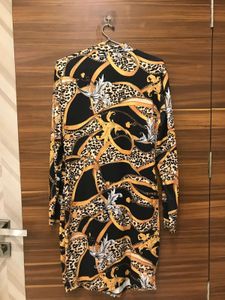 Chain Print Bodycon Dress
