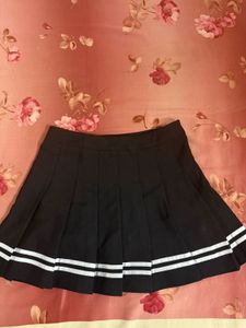 Pleated Mini Skirt with inbuilt shorts