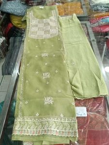Green Embroidered Salwar Kameez