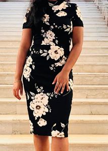 Floral Crop Top And Skirt Combo
