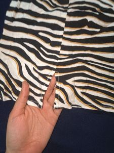 Zebra Print Mini Skirt
