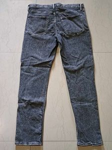 H&amp;M Acid Wash Grey Jeans