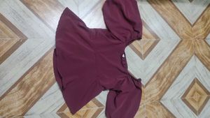 Cute Crop Peplum Top💜