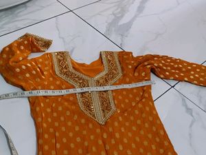 A Beautiful Golden Colour Dress ✨