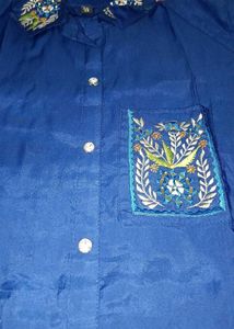Blue Embroidered Co-ord Set 💙🤌🏻