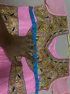 Girls Pink Ethnic Dress