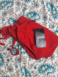 🍒New Shein Red Ruched Top🍒