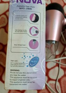 Nova 1200watts Foldable Hair Dryer NHD-2806