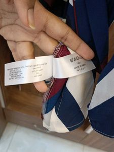 Striped Tie-Front Blouse