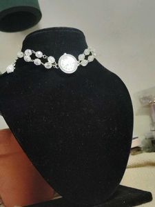 Beaded Watch Choker