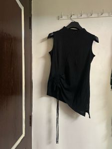 Sleeveless Black Top