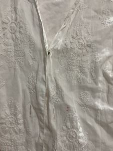 Cotton White Shirt With Preety Embroidery
