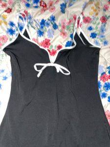 Black Maxi Slip Dress