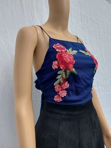 Floral Embroidered Tank Top
