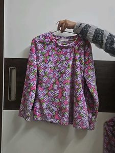 Velvet Woollen Furry Cord Set For Girls