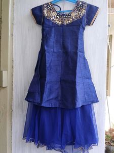 Three Piece Blue Dress