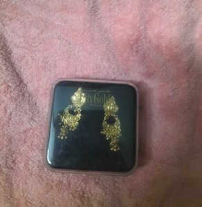 Gold Plated Light Weight Earrings