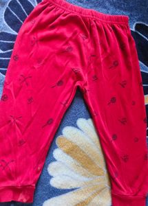 Red Printed Lounge Pants