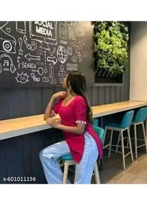 Pink Tunic Top &amp; Ripped Jeans