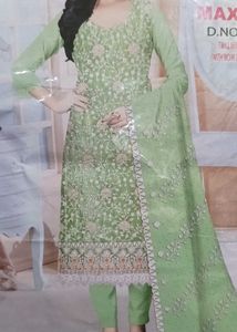 Tissue Fabric Fancy Dress Material