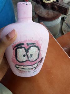 Funny Face Pink Vase