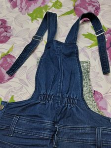 ✨Navy Blue Denim Dungarees