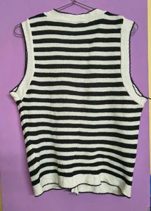 B&amp;W Vest/Cardigan