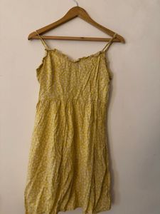 Yellow Floral Cami Dress