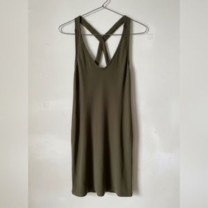 Olive Green Mini Dress