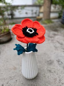 Crochet Anemone Flower Decor