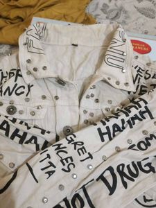 Unique Graphic Denim Jacket