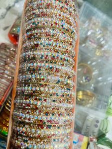 Colorful Beaded Bangle Set