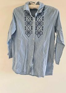 Striped Blue Shirt