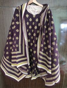 Kurta Salwar Set With Dupatta, 46inch
