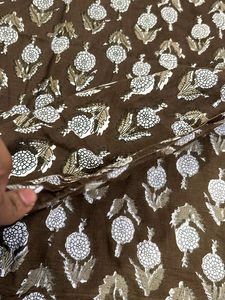 Brown Printed Kurta Set