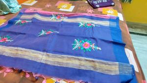 thread work saree