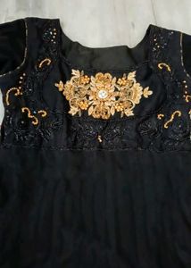 Elegant Black Ethnic Gown