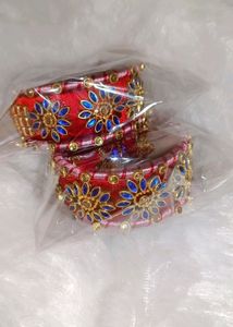 Silkthread Kundan Bangles