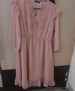Dress In Cream Colour