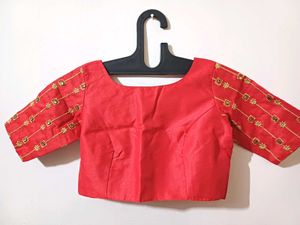 💥🆕️ Boat Neck Embroidered Blouse