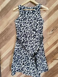 Animal Print Sleeveless Dress