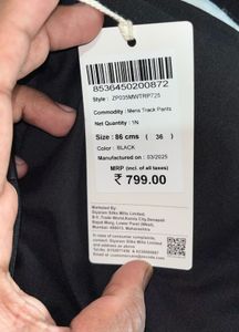 Black Track Pants Baggy