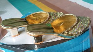 Heavy Golden Embroidered Jutti