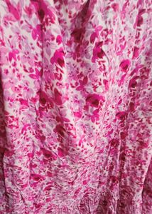 Floral Print Flairy Dress 50-52inch
