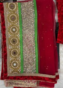 Red Lehenga choli with dupatta- fully stitched