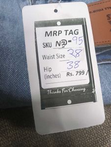 N@95 Size-28 Light Wash Denim Jeans